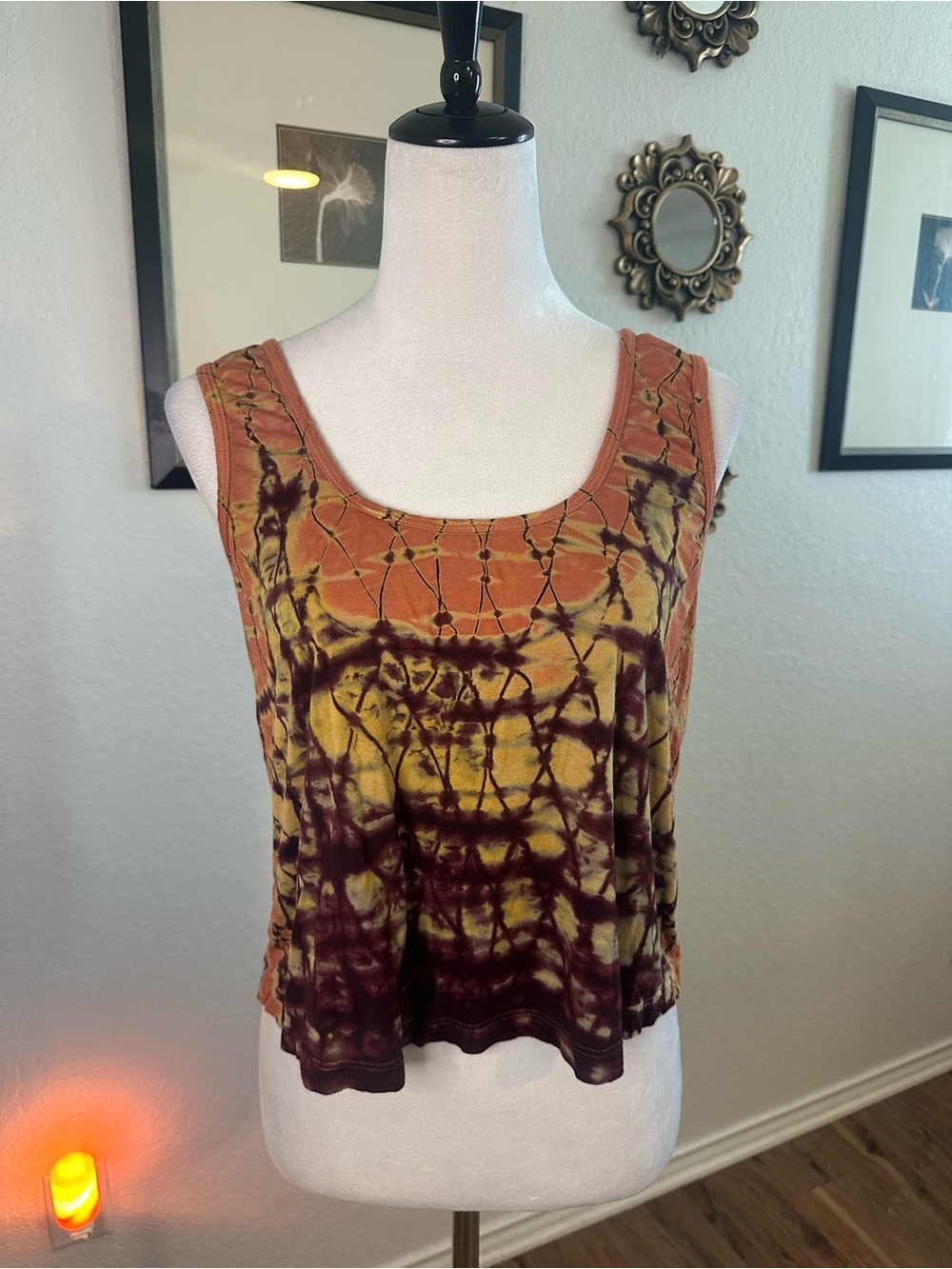 Gypsy 05 Tie Dye Crop Tank Top